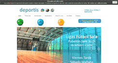 Desktop Screenshot of futbolsalabarcelona.es
